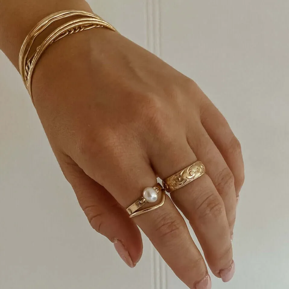 Bold Pearl Ring