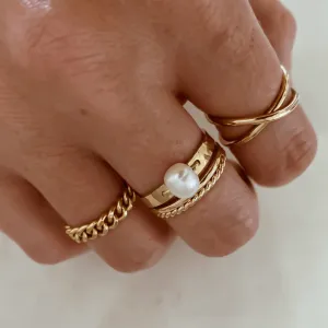 Bold Pearl Ring