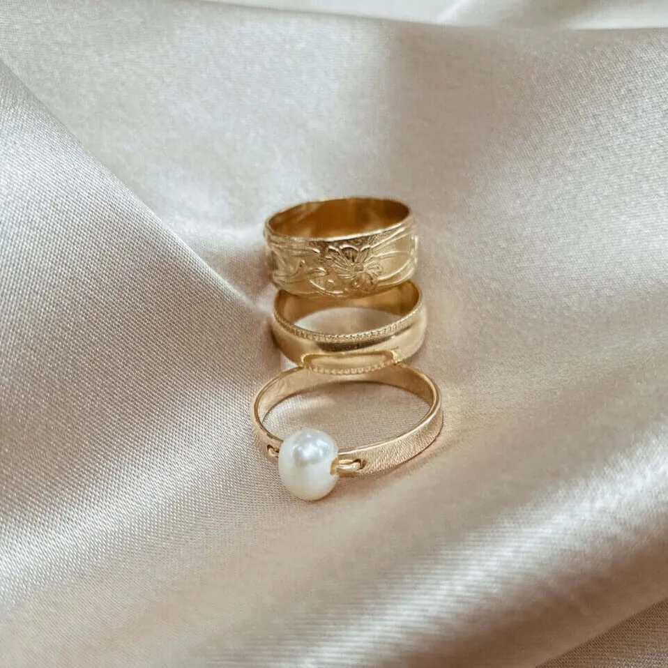 Bold Pearl Ring