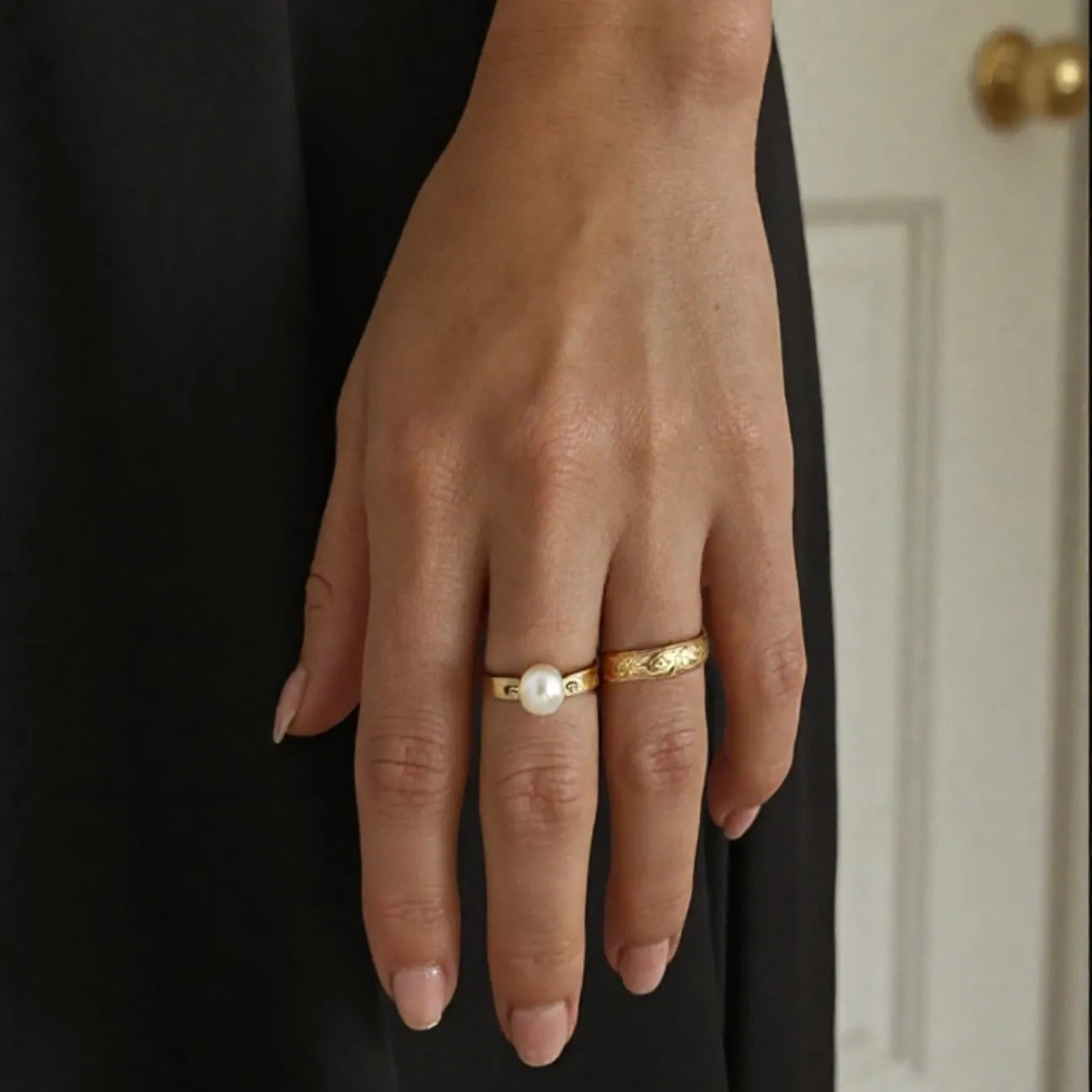 Bold Pearl Ring