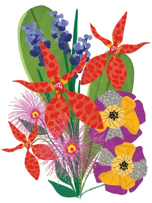 Bold Popping Flowers