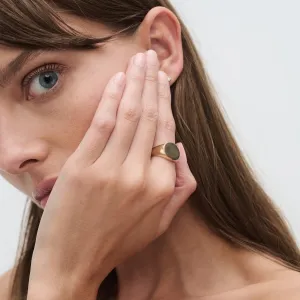 Bold Round Signet | Solid Signet Ring