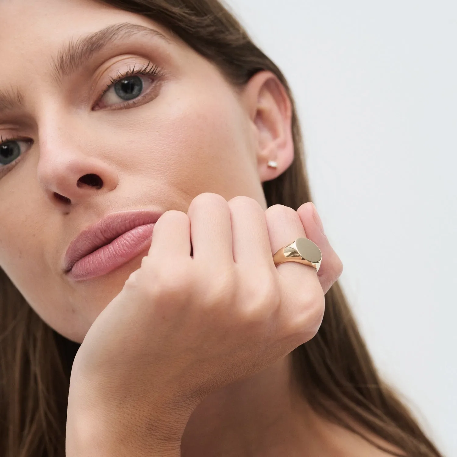 Bold Round Signet | Solid Signet Ring