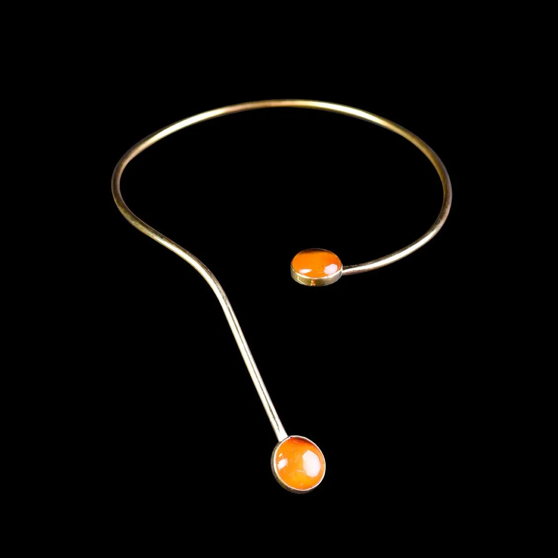 Brass Gem Choker