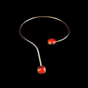 Brass Gem Choker