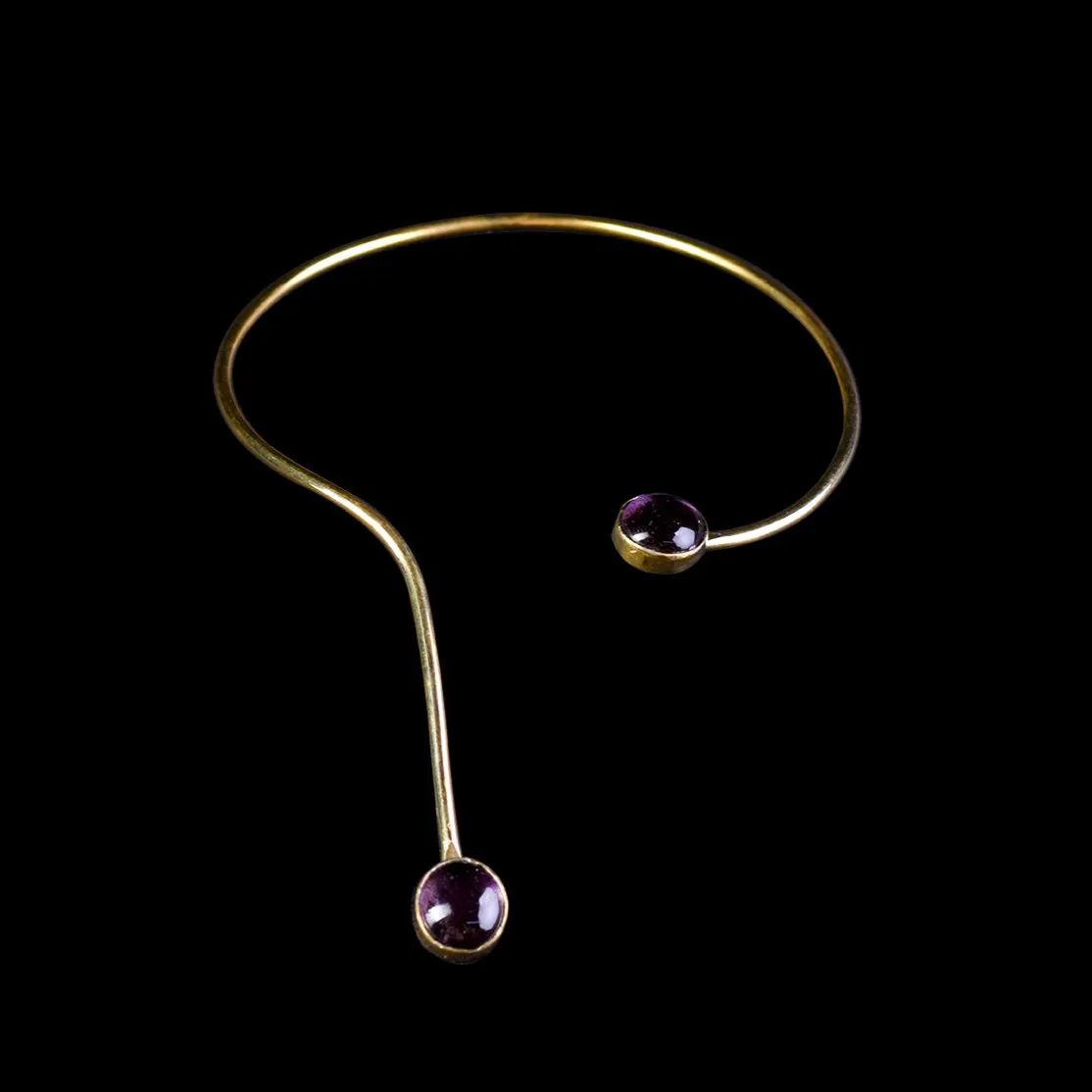 Brass Gem Choker