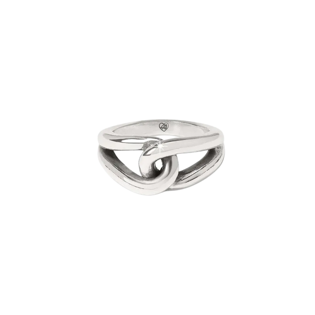 Brighton Women's Interlok Bold Silver Ring
