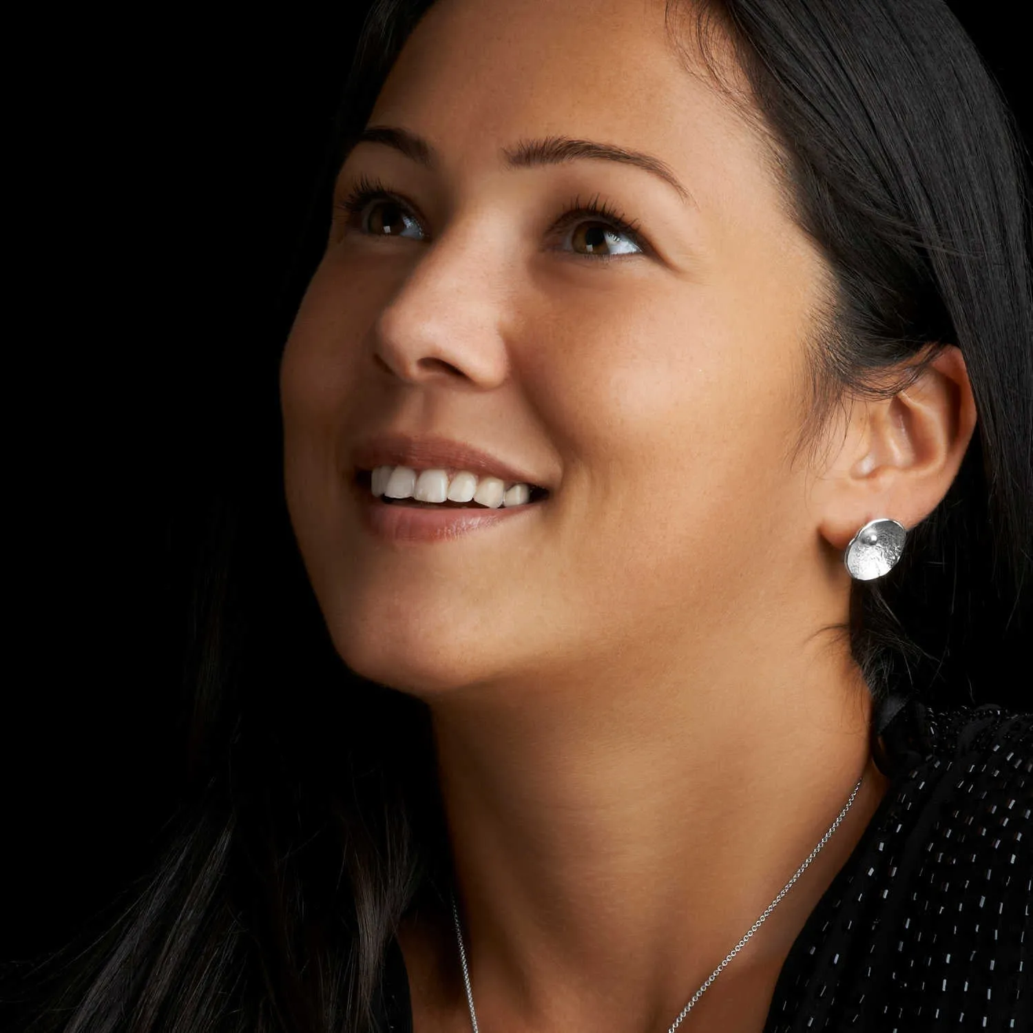 Callisto Silver Disc Earrings