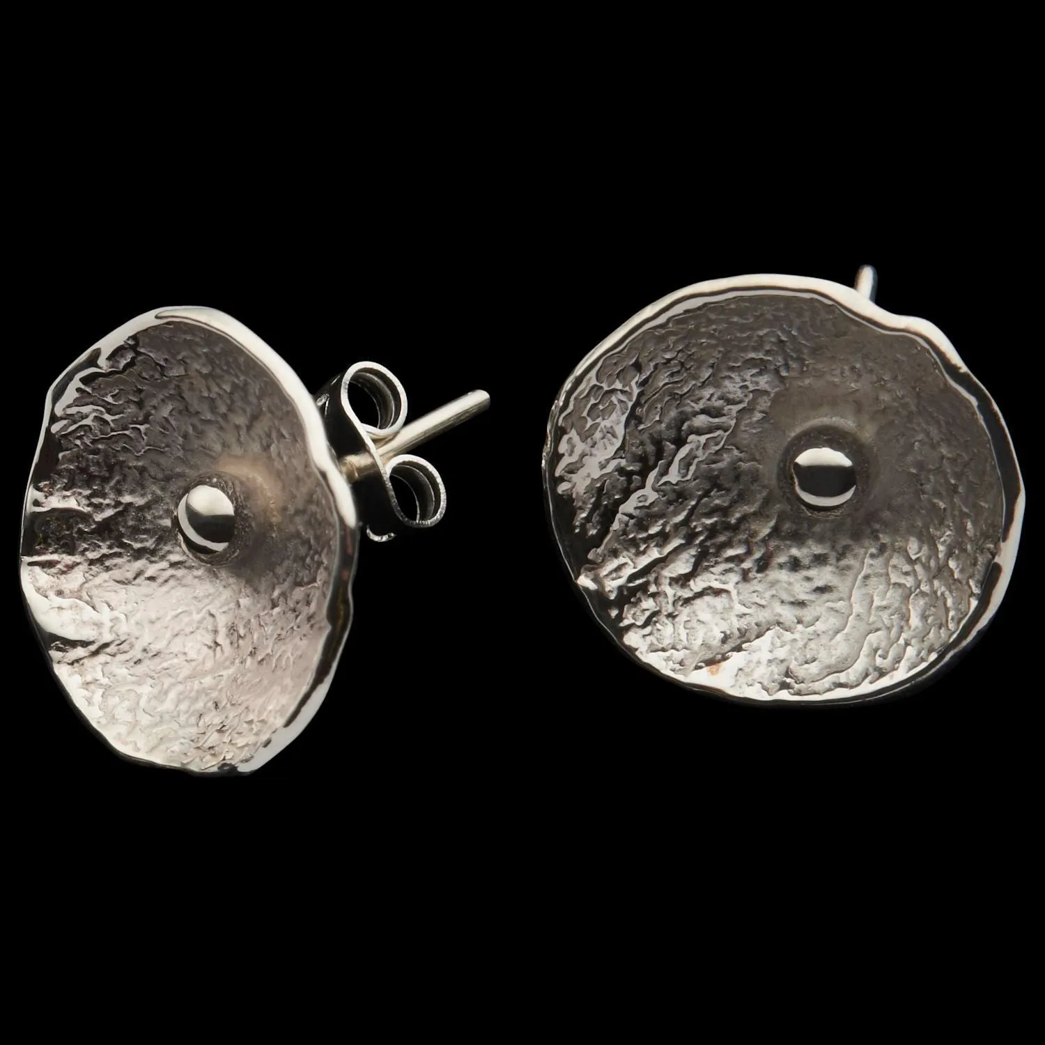 Callisto Silver Disc Earrings