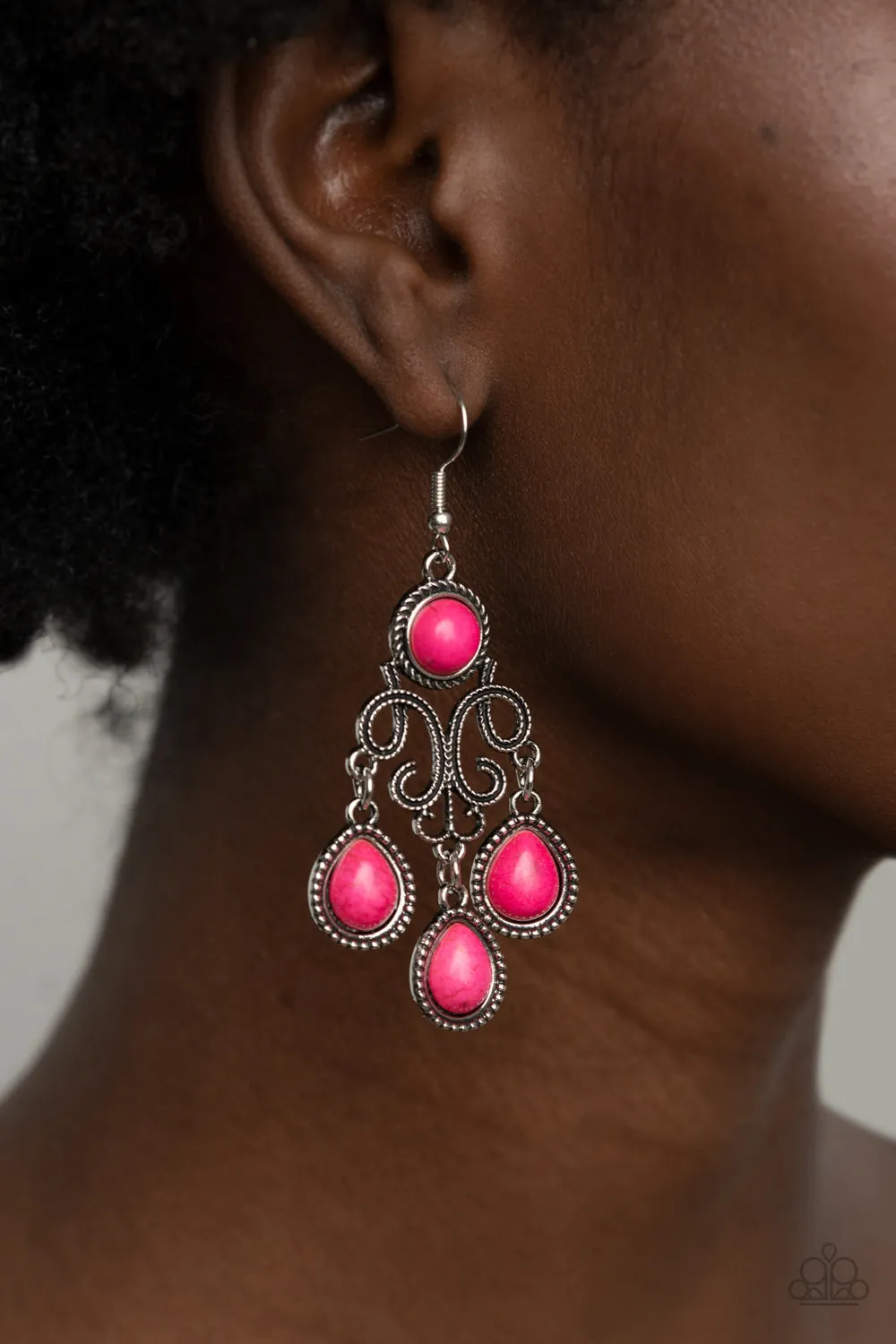 Canyon Chandelier - Pink - Paparazzi