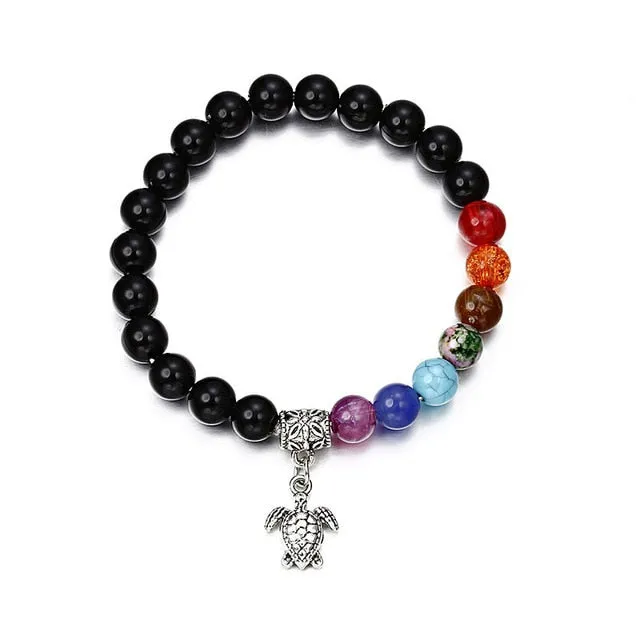 Classic Acrylic Blue Beaded Bracelets