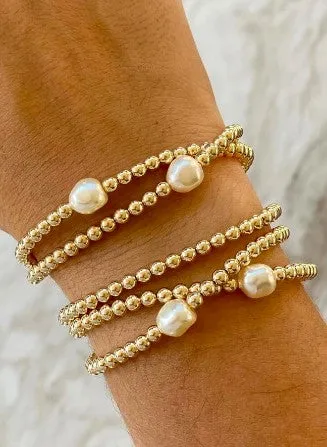 Classic Bead Gold Filled Bracelet