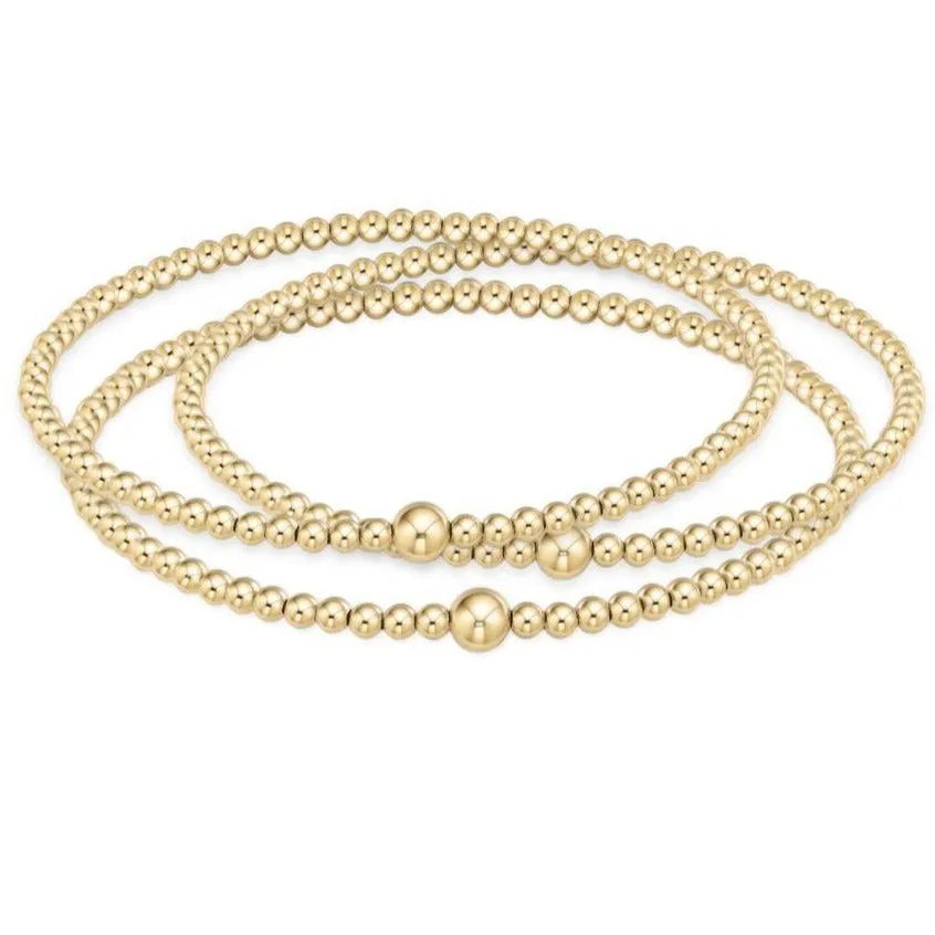 Classic Beaded Bangle Stack - 3Mm Bsban3