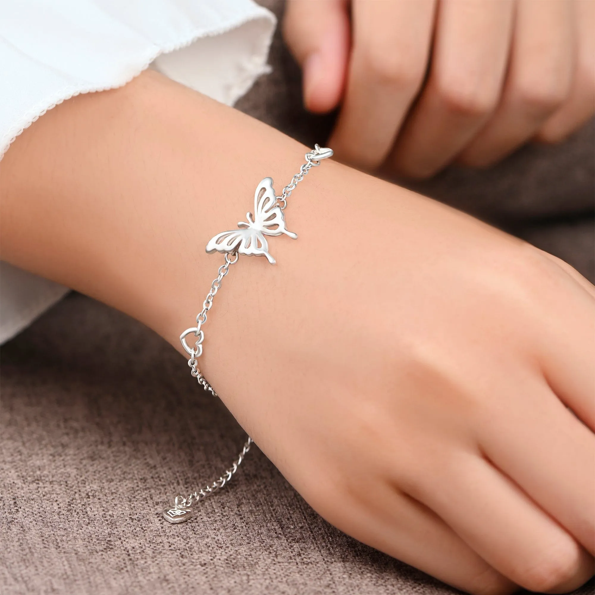 Classic Butterfly Bracelet Sterling Silver