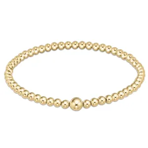 Classic Gold 4Mm Bead Bangle Bbanclg4