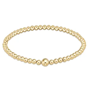 Classic Gold 4mm Beaded Bangle