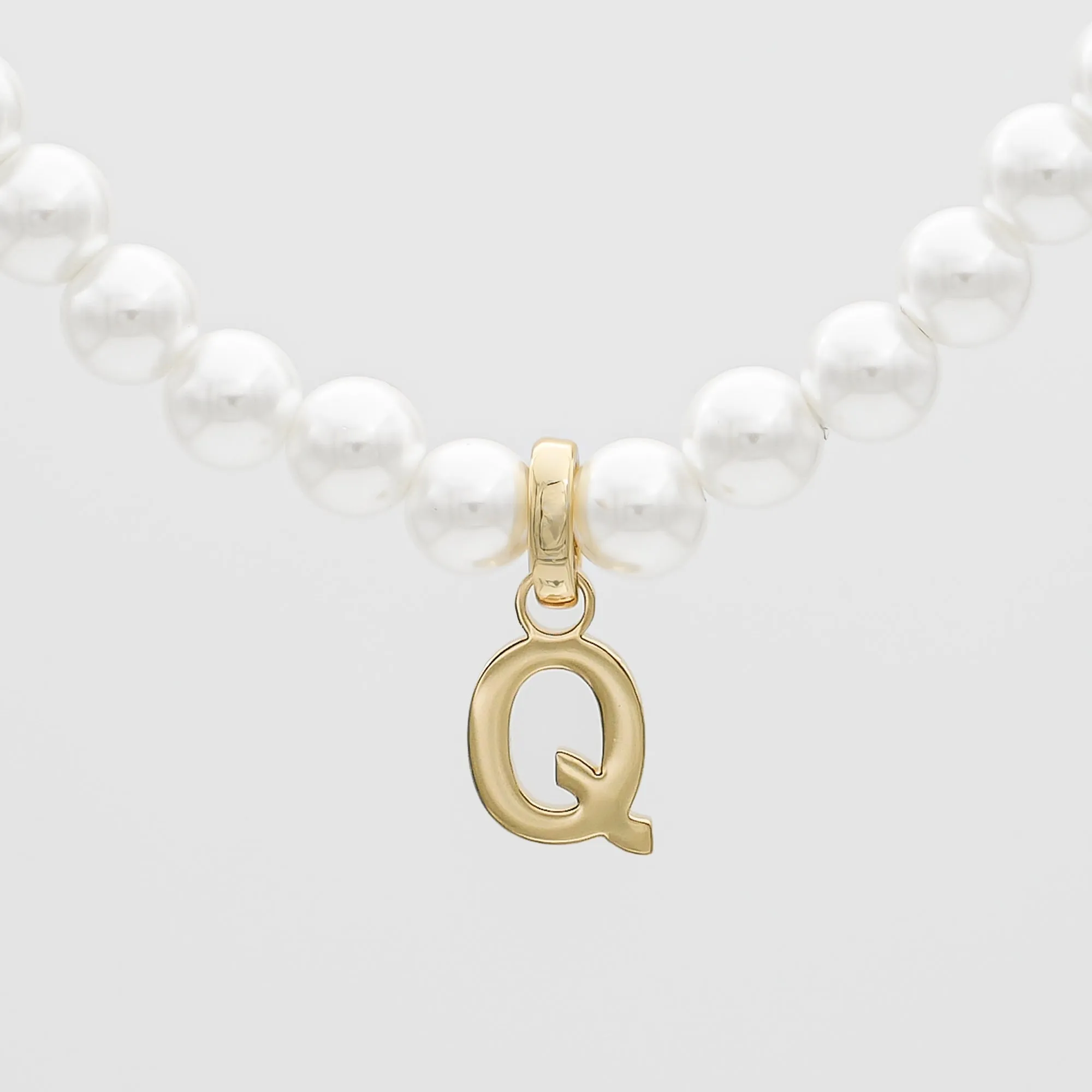 Classic Pearl Initial Bracelet