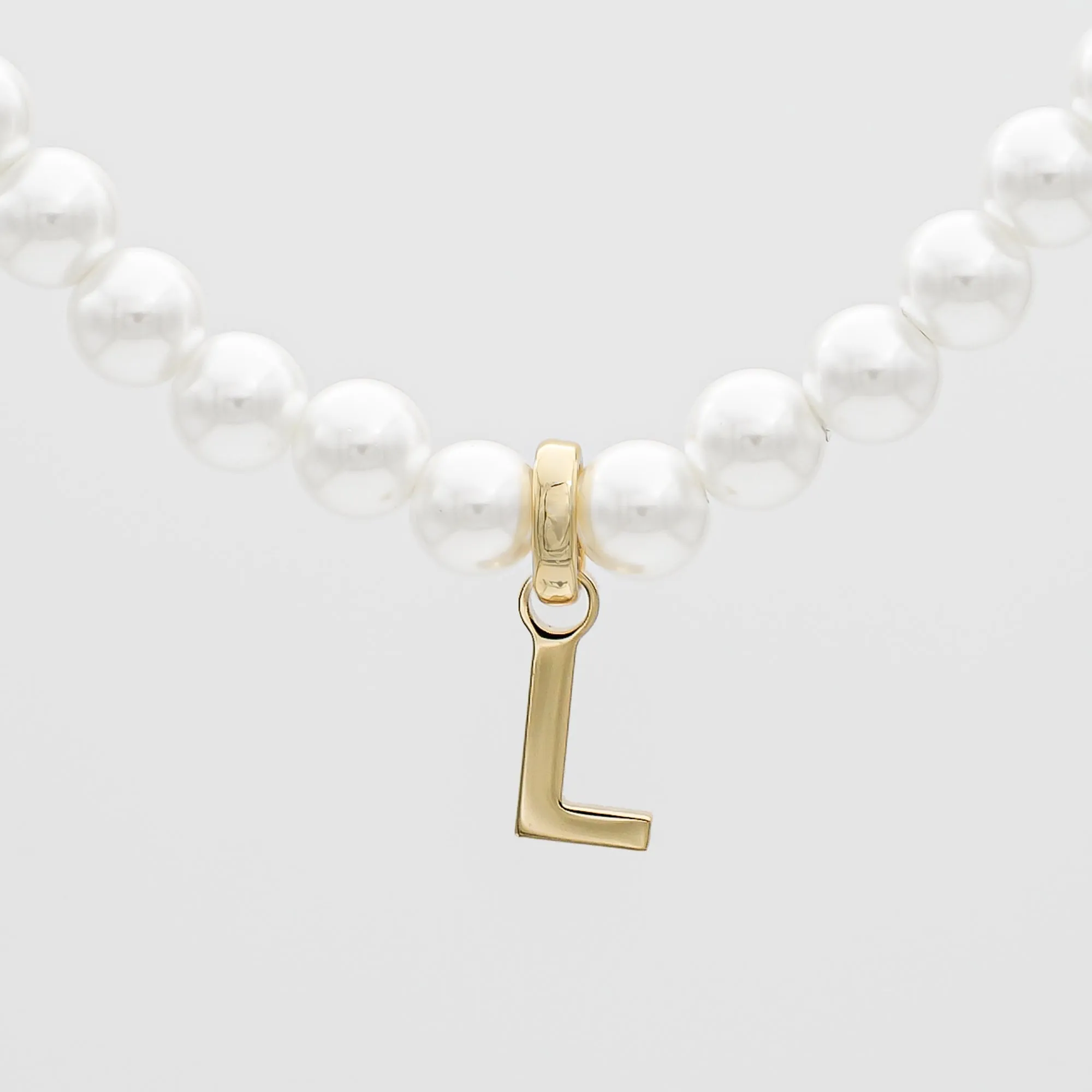 Classic Pearl Initial Bracelet