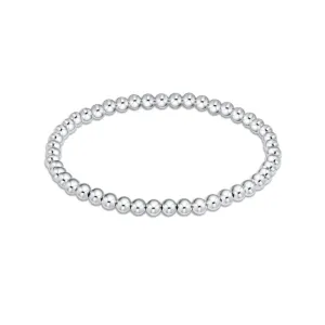Classic Sterling 4mm Bead Bracelet