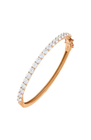Classic Tennis Bangle Rose Gold 4MM