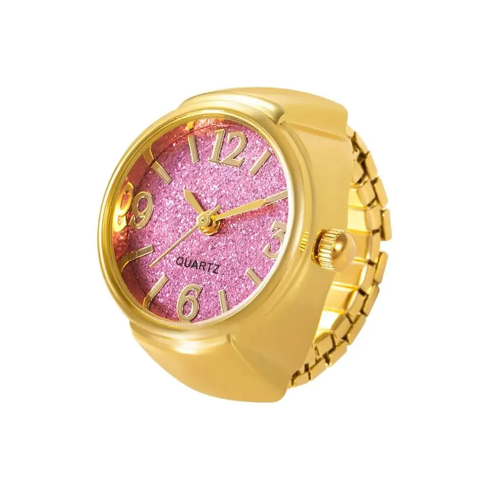 Colored Face Ring Watch