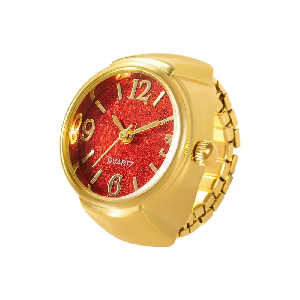 Colored Face Ring Watch