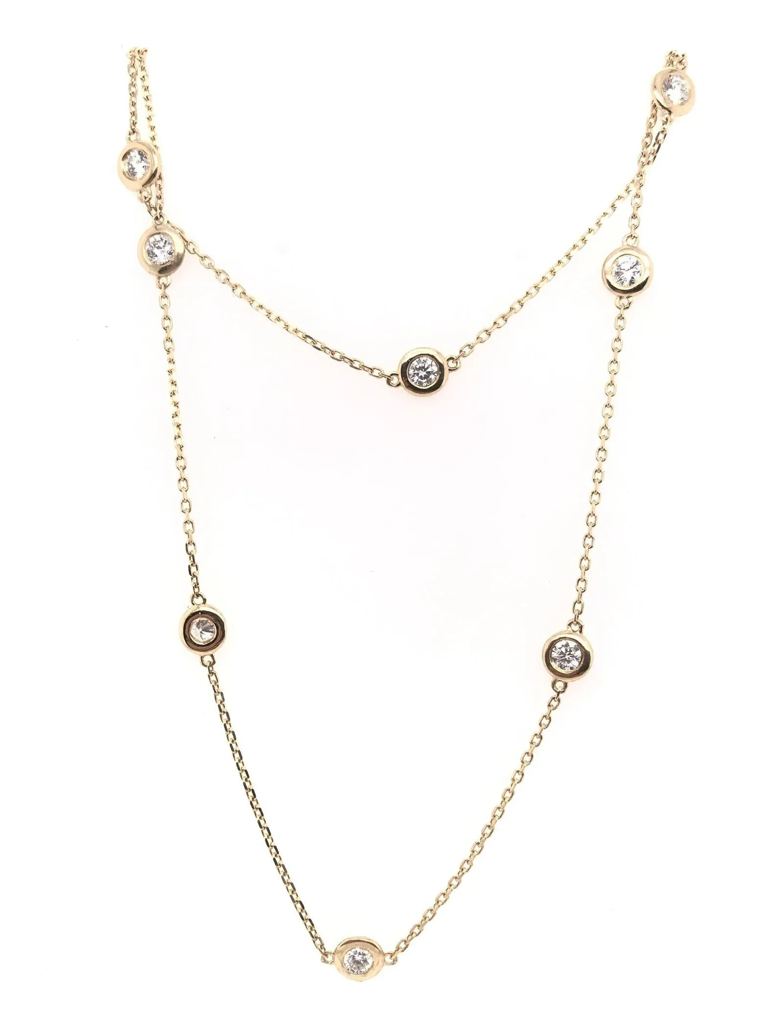 CONTEMPORARY 1 CARAT DTW DIAMOND NECKLACE