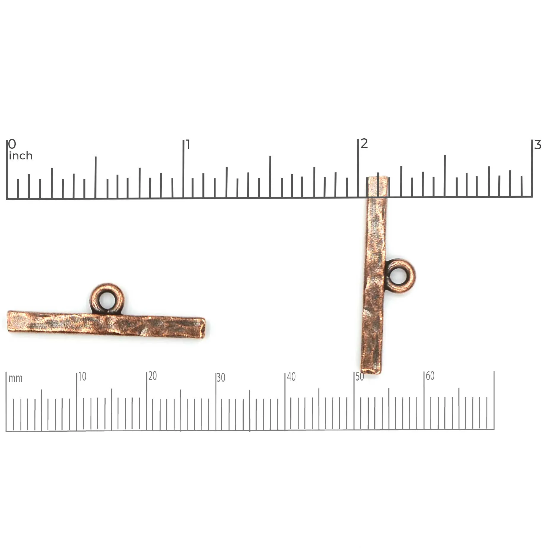 Contemporary Toggle Bar- Antique Silver