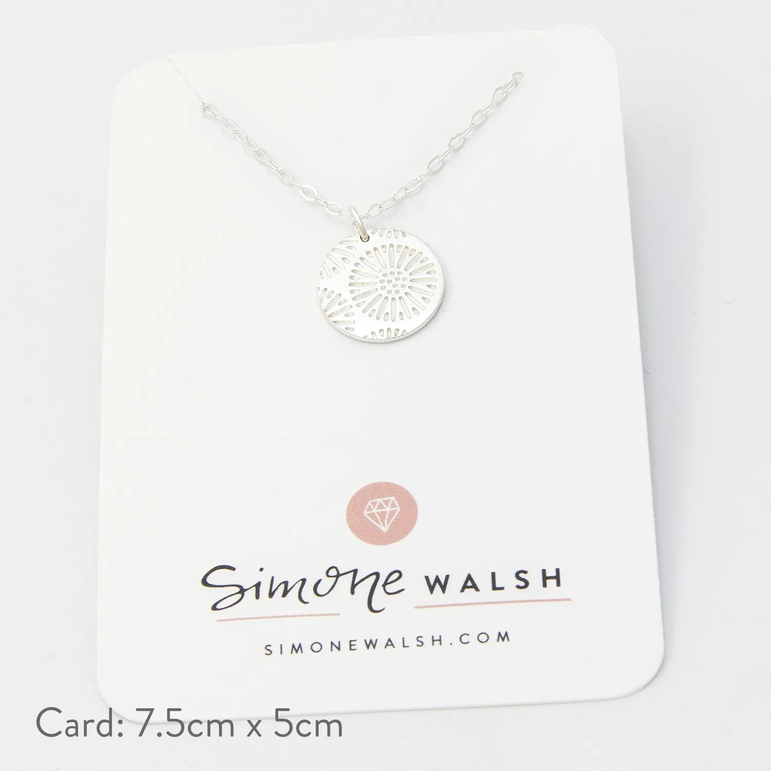 Coral Texture Silver Pendant Necklace