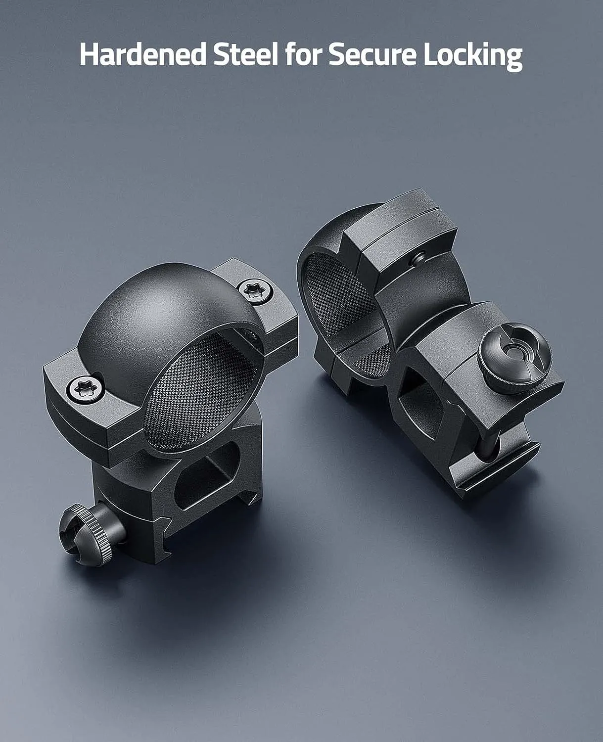 CVLIFE High Profile Picatinny Rail Scope Rings Mounts 1 Inch - 2 Pcs
