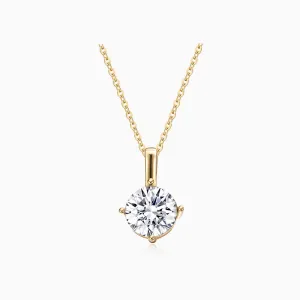 Dainty Solitaire Swarovski Crystals Necklace