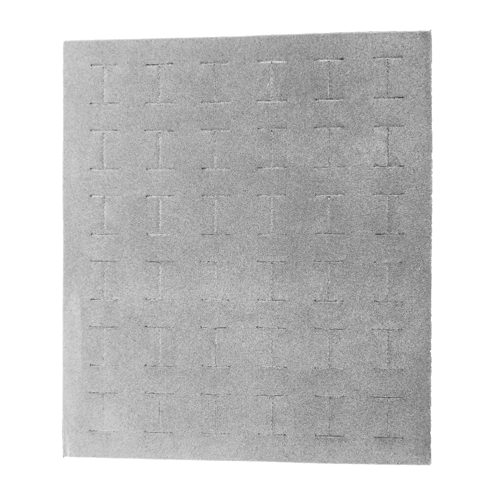 Deluxe Gray Velvet Ring Foam for 36 Rings