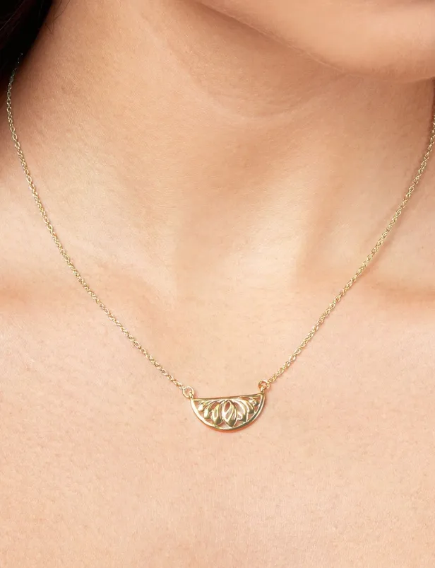 Desert Bloom Necklace - Yellow Gold