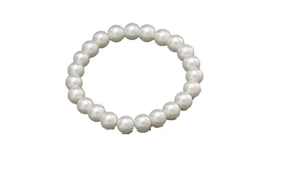 Designer Noble Imitation Pearl Elastic Bracelet