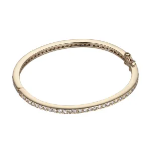 DIAMONDS, 1/1-Line Large Diamonds-Bangle, gold/white