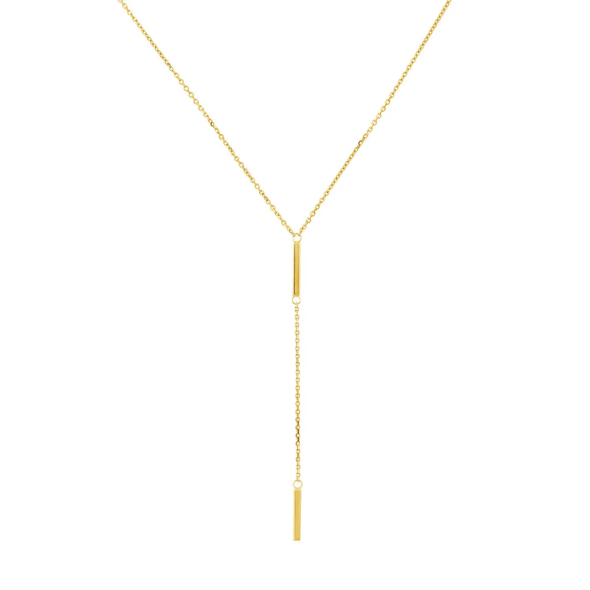 Double Mini Bar Lariat Necklace