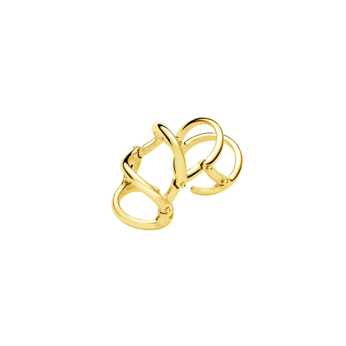 Drop Armour Ring With Double Hinge