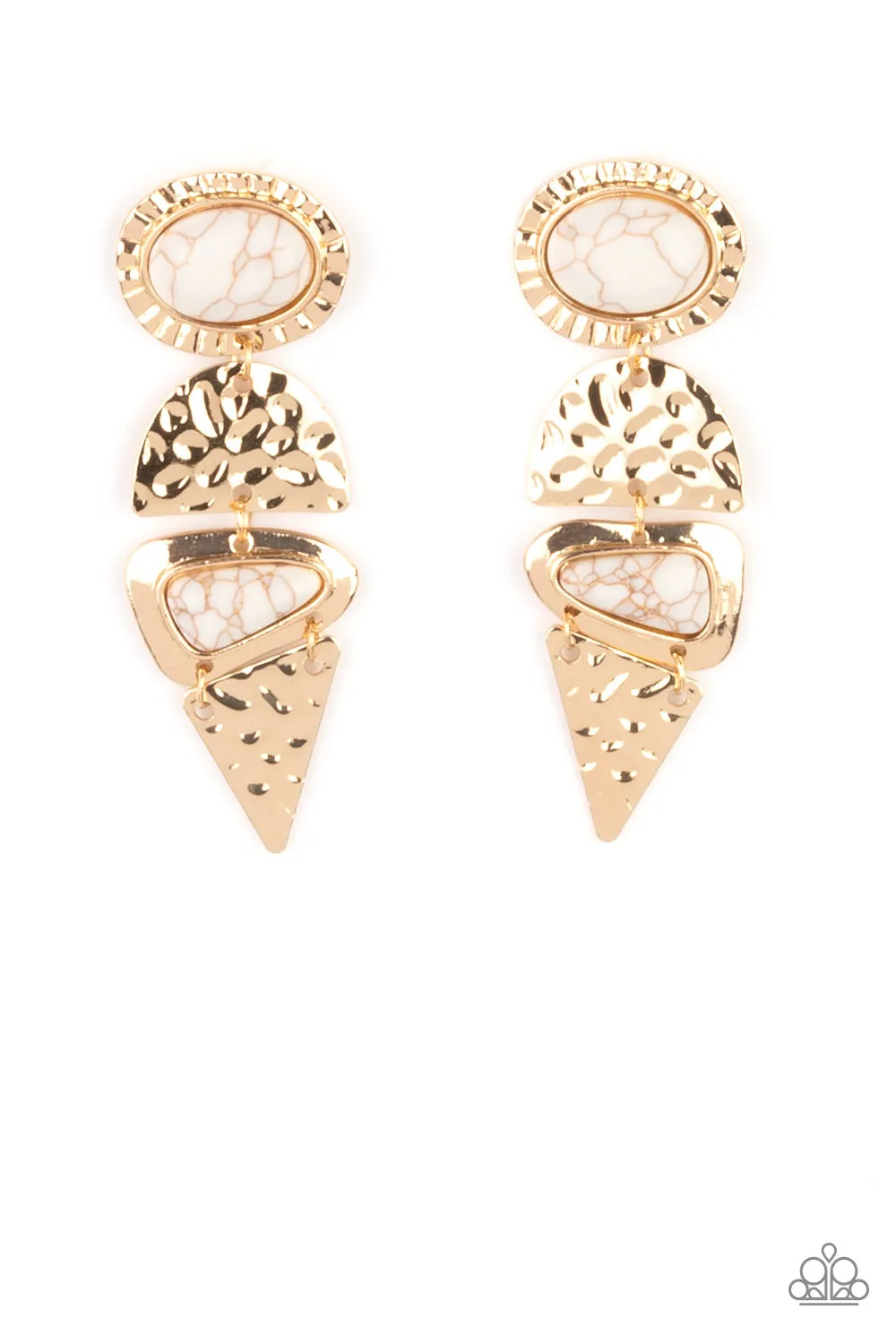 Earrings Earthy Extravagance - Gold E2314