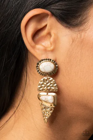 Earrings Earthy Extravagance - Gold E2314