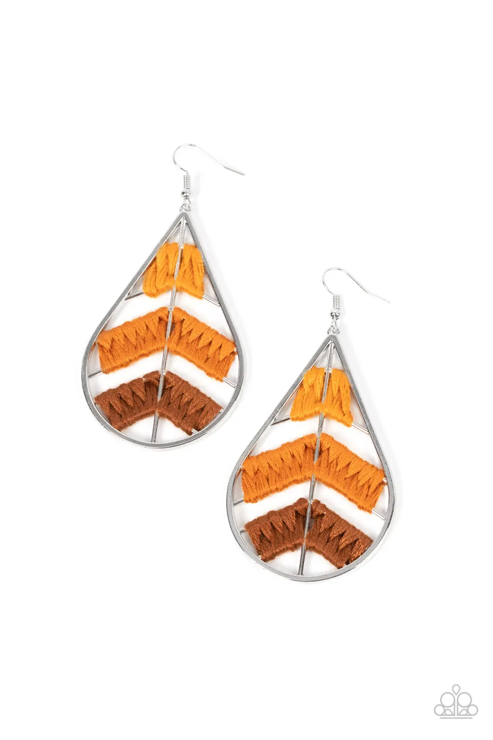 Earrings Nice Threads - Orange E2399