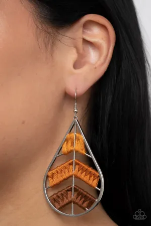 Earrings Nice Threads - Orange E2399