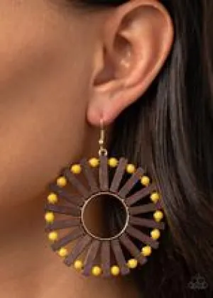 Earrings Solar Flare - Yellow E001
