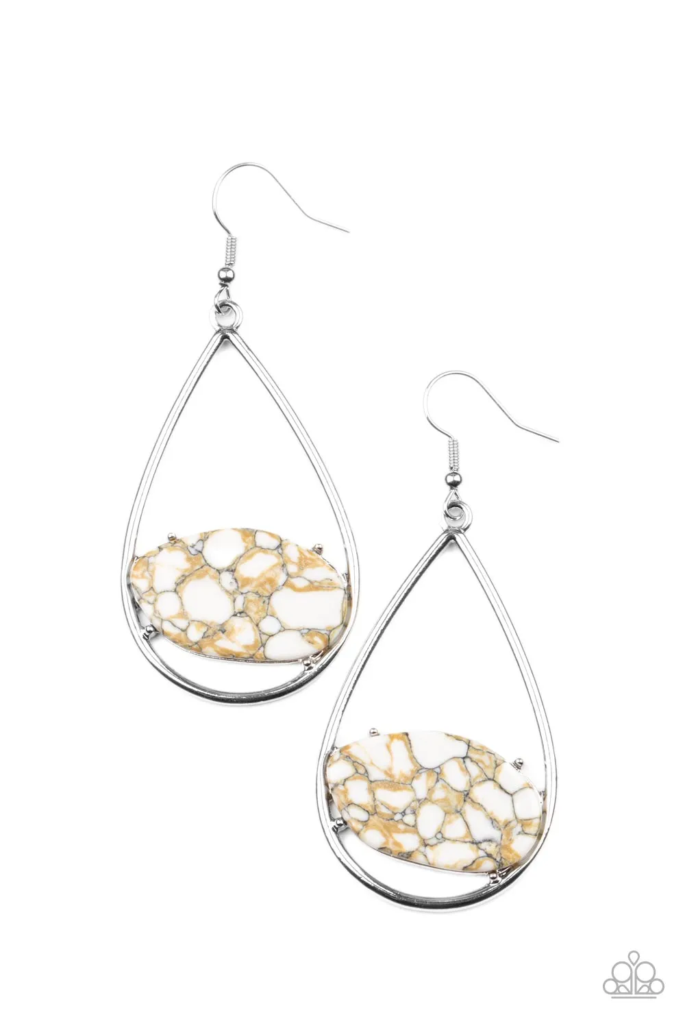 Earrings Tropical Terrazzo - White E379