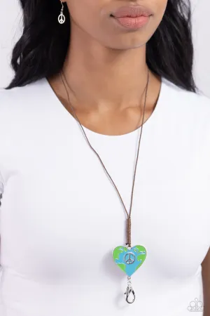 Earthy Evolution • Blue Lanyard