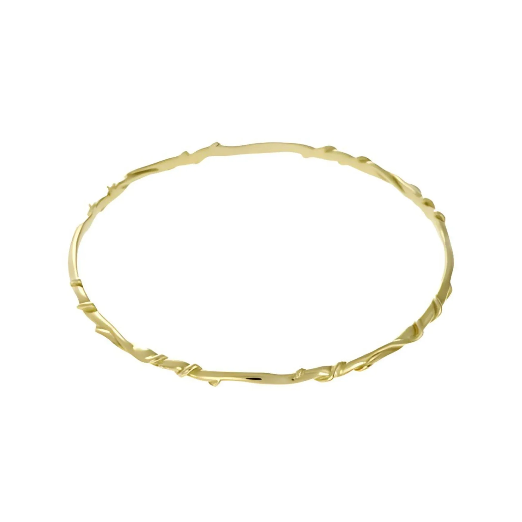 Entwine 9ct Yellow Gold Bangle