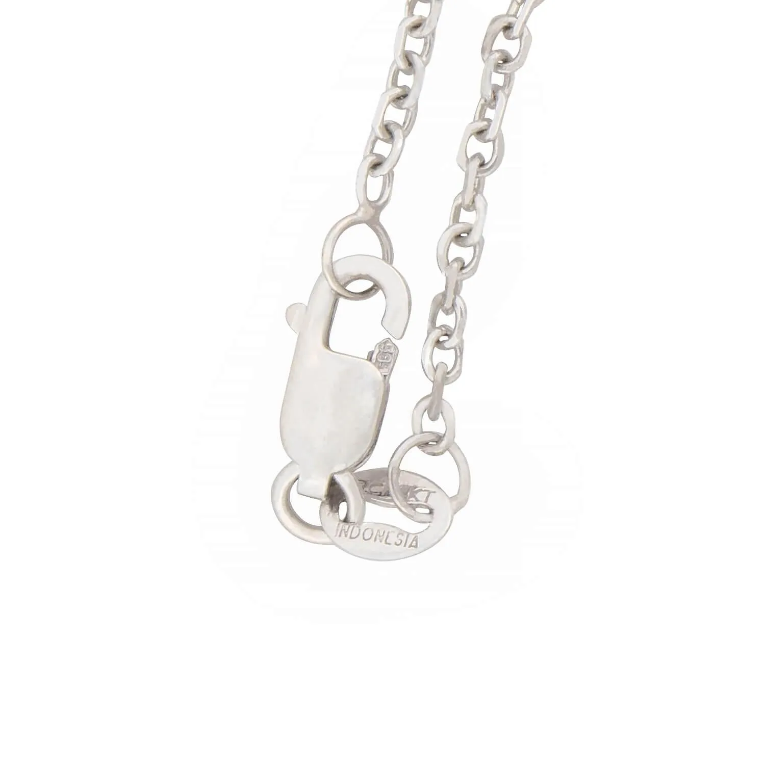 Estate 14k White Gold Diamond Halo Pendant Necklace