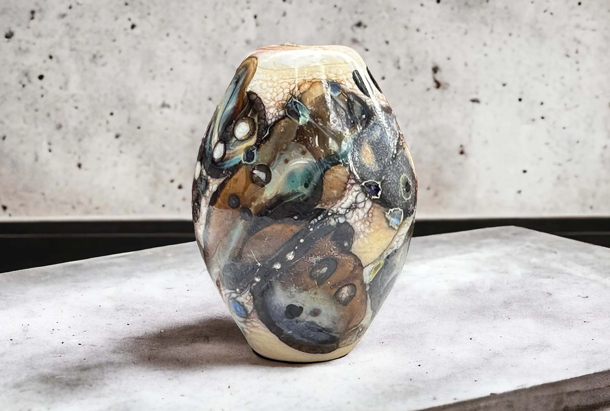 Ethereal Ivory Lampwork Focal Bead SRA