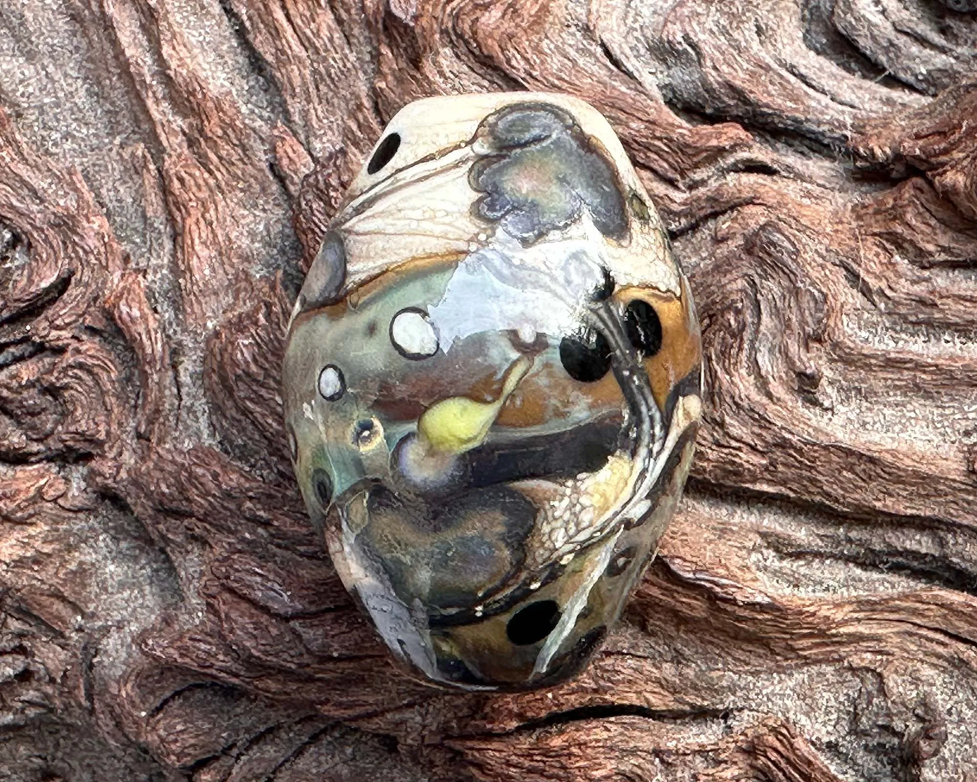 Ethereal Ivory Lampwork Focal Bead SRA