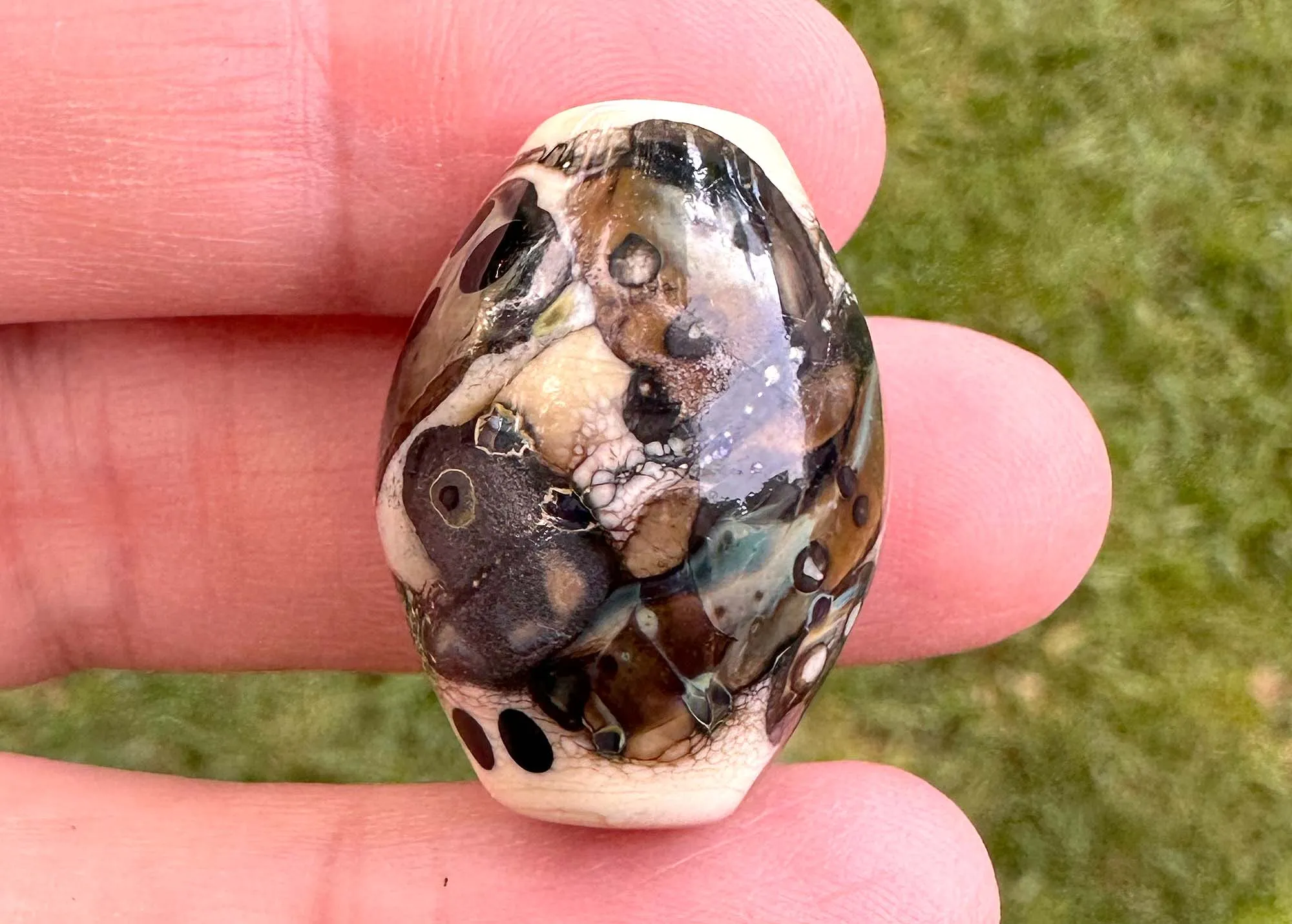 Ethereal Ivory Lampwork Focal Bead SRA