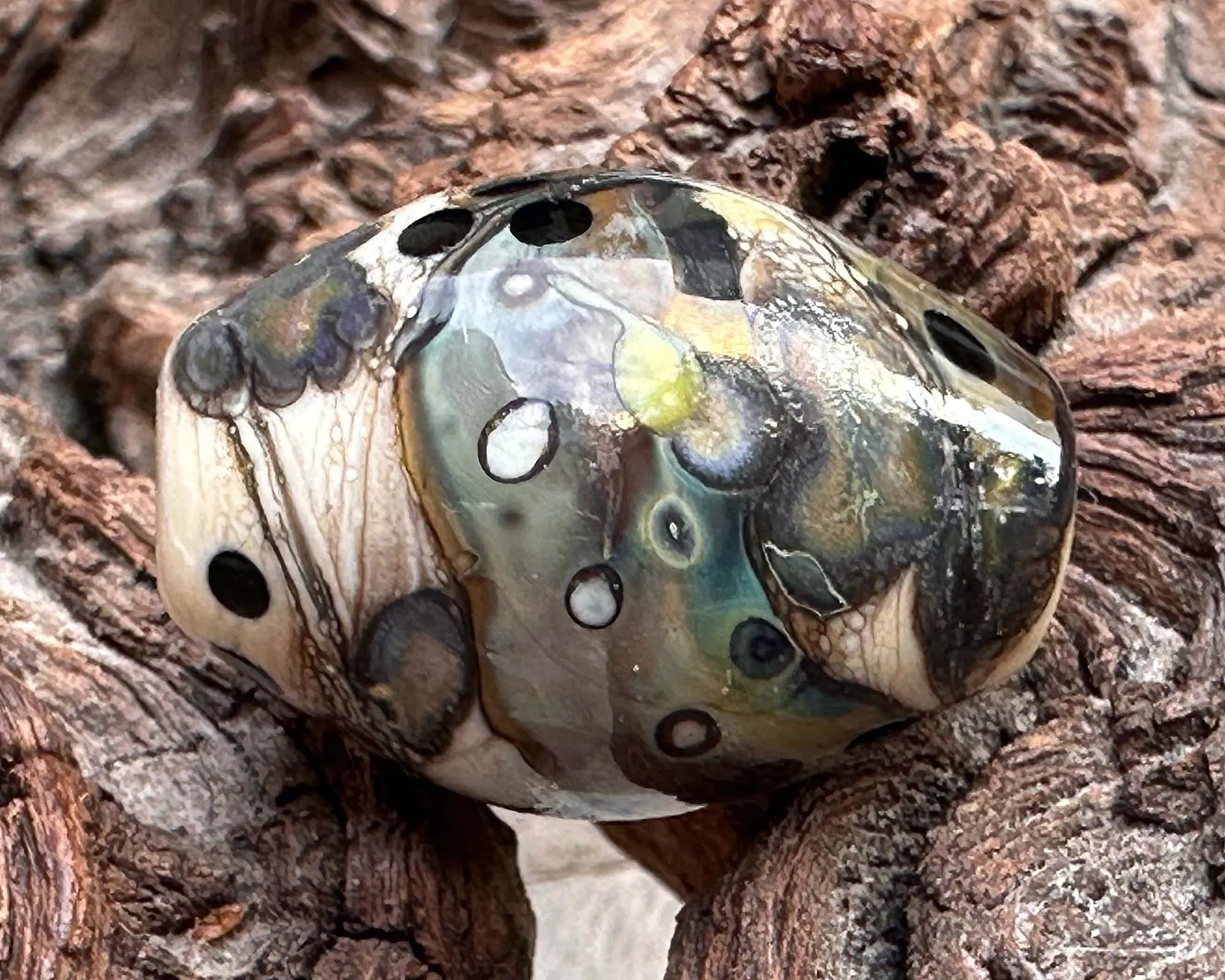 Ethereal Ivory Lampwork Focal Bead SRA